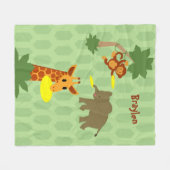 Frisbee Jungle Fleece Blanket (Vorderseite (Horizontal))