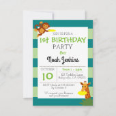 Frisbee Jungle Geburtstagsparty 3x5 Einladung (Vorderseite)