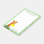 Frisbee Jungle Giraffe Personalisiert Post-it Klebezettel (angewinkelt)