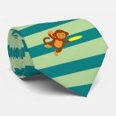 Frisbee Jungle Monkey Krawatte (Gerollt)