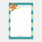 Frisbee Jungle Monkey Personalisiert Post-it Klebezettel (Vorderseite)