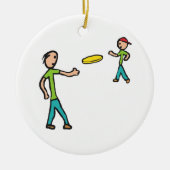 Frisbee Keramik Ornament (Vorne)