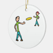 Frisbee Keramik Ornament (Links)