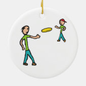 Frisbee Keramik Ornament (Hinten)