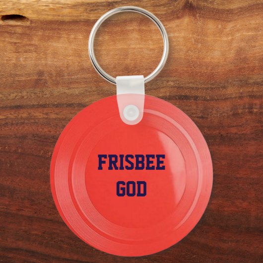 Frisbee Look Personalisierter Schlüsselanhänger (Rückseite)