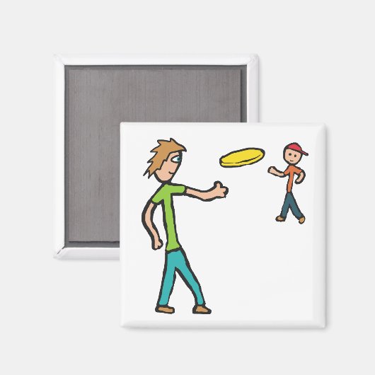 Frisbee Magnet (Vorderseite/Rückseite)