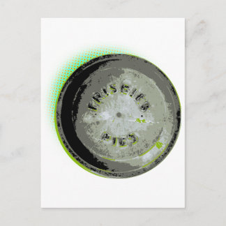 Frisbee Pie Tin Earth Colors Postkarte