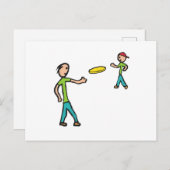 Frisbee Postkarte (Vorne/Hinten)