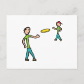 Frisbee Postkarte (Vorderseite)