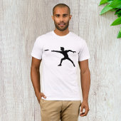 Frisbee Silhouette Mens T - Shirt