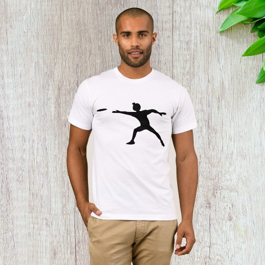 Frisbee Silhouette Mens T - Shirt
