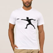 Frisbee Silhouette Mens T - Shirt (Vorderseite)