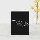 Frisbee Stickman Disk Golf Funny Ultimate Frisbee Karte (Gelbe Blume)