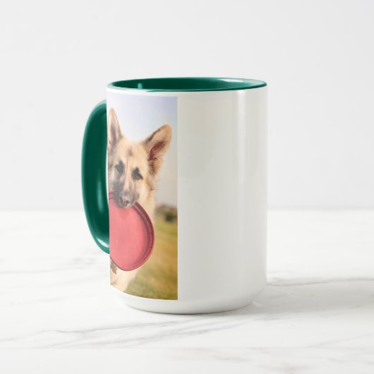 Frisbee Tasse (Vorderseite Links)