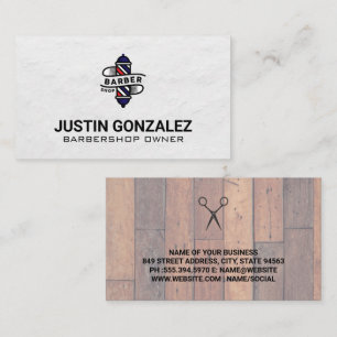 Frisberei   Business Card Wood Square Visitenkarte