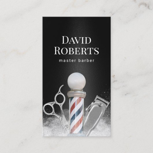 Frisbershop Master Barber Beruflich Barbershop Visitenkarte (Vorderseite)
