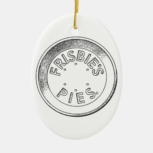 Frisbie Pie Tin Keramik Ornament (Vorne)