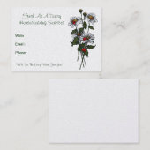 Frisch als Gänseblümchen: Haus putzende Visitenkarte (Vorne/Hinten)