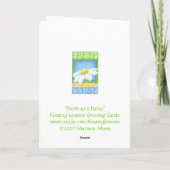 Frisch als Muttertagskarte Karte (Rückseite)