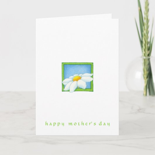 Frisch als Muttertagskarte Karte (Vorderseite)