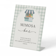 Frisch auf dem Markt: Mimosa-Bar für die Brautpart