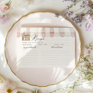 Frisch auf dem Markt Provence Braut Rezeptkarte Einladung