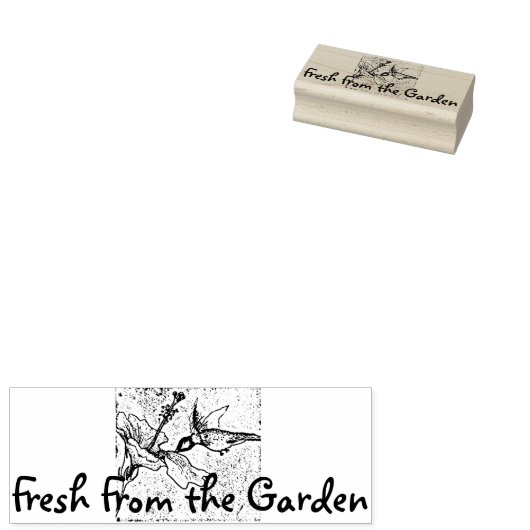 Frisch aus dem Garten Gummistempel (Stempel)