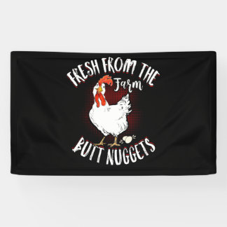 Frisch aus der landwirtschaftlichen Hintern Nugget Banner