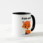 Frisch aus Fox - niedlicher sarkastischer Rotfuchs Tasse (VorderseiteRechts)