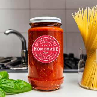 Frisch aus meiner Küchenherstellung, Farbe Runder Aufkleber