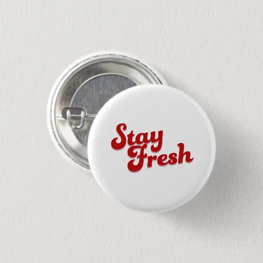 frisch bleibe button (Vorne & Hinten)