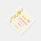 Frisch diplomierte Limonaden-Abschlussfeier Serviette (Ecke)