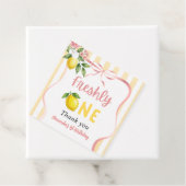 Frisch Ein Bogen Rosa Gelbe Zitrone Erster Geburts Geschenkanhänger (Beispiel)