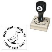 Frisch entbeinte Eier Ente Silhouette Eierkarton Gummistempel (Stempel)