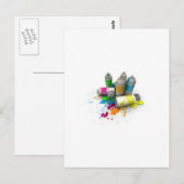 Frisch, funky, modern, Retro, Cool Postkarte (Vorne/Hinten)