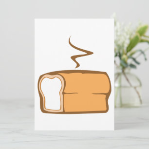 frisch gebackenes Brot Einladung