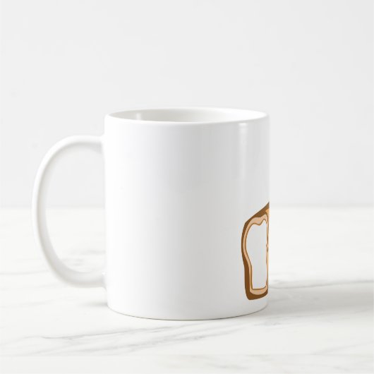 frisch gebackenes Brot Kaffeetasse (Links)