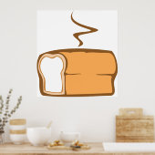frisch gebackenes Brot Poster (Küche)