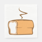 frisch gebackenes Brot Serviette (Vorderseite)