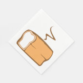 frisch gebackenes Brot Serviette (Ecke)