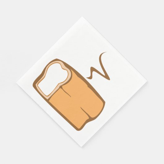 frisch gebackenes Brot Serviette (Ecke)