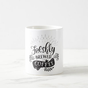 Frisch gebrühter Kaffee Kaffeetasse