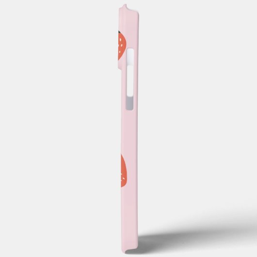 Frisch geerntete Erdbeeren auf rosa Case-Mate iPhone Hülle (Rückseite / Links)