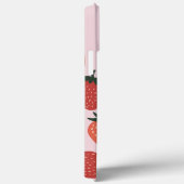 Frisch geerntete Erdbeeren auf rosa Case-Mate iPhone Hülle (Rückseite / Rechts)