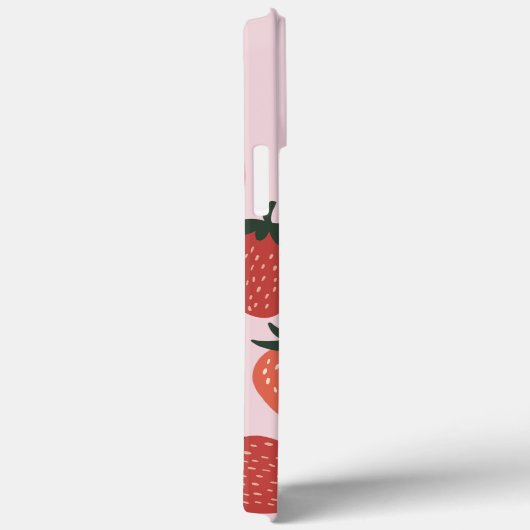 Frisch geerntete Erdbeeren auf rosa Case-Mate iPhone Hülle (Rückseite / Rechts)