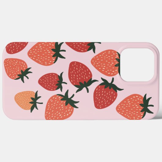 Frisch geerntete Erdbeeren auf rosa Case-Mate iPhone Hülle (Rückseite (Horizontal))