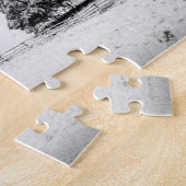 Frisch gefallener Schnee auf der Pferderasse - 8 x Puzzle (Seite)