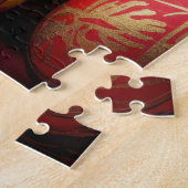 Frisch gefärbte Pysanky Ostereier mit Text-Wellnes Puzzle (Seite)