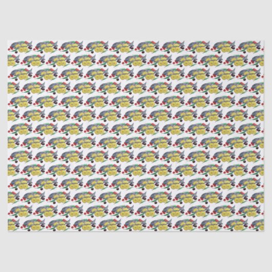 Frisch gegrillter Fisch Griechischer Mittelmeer Me Seidenpapier (Vorderseite)