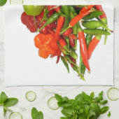 Frisch gepflückte Chillies Handtuch (Gefaltet)